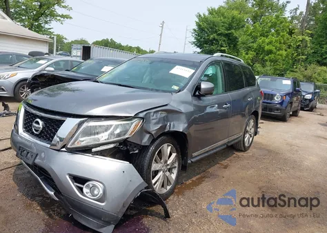 2016 Nissan Pathfinder Platinum из США, поврежденный, VIN 5N1AR2MM8GC644174